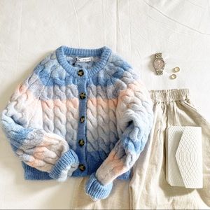 Zara cable knit jacket